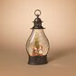 The Gerson Company Lighted Holiday Spinning Water Globe Lantern in Brown, , large