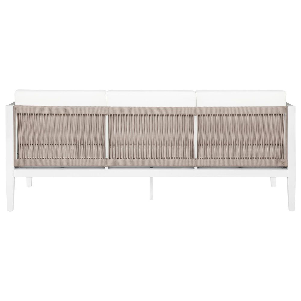 Linon Home Decor Claiborne 3-Seater Outdoor Sofa in White, , large