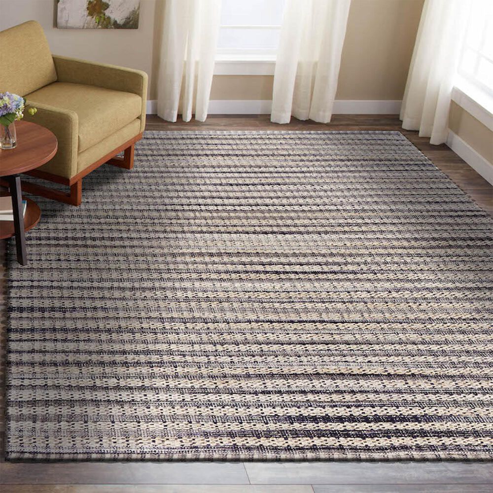 L&amp;R Resources Bleached Naturals 81435 7&#39;9&quot; x 9&#39;9&quot; Bleach and Gray Area Rug, , large