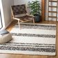 Safavieh Natura NAT328Z 3" x 5" Black and Ivory Area Rug, , large