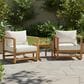 Hearth and Haven 3-Piece Patio Chat Set with Rounded Lines in Beige, , large