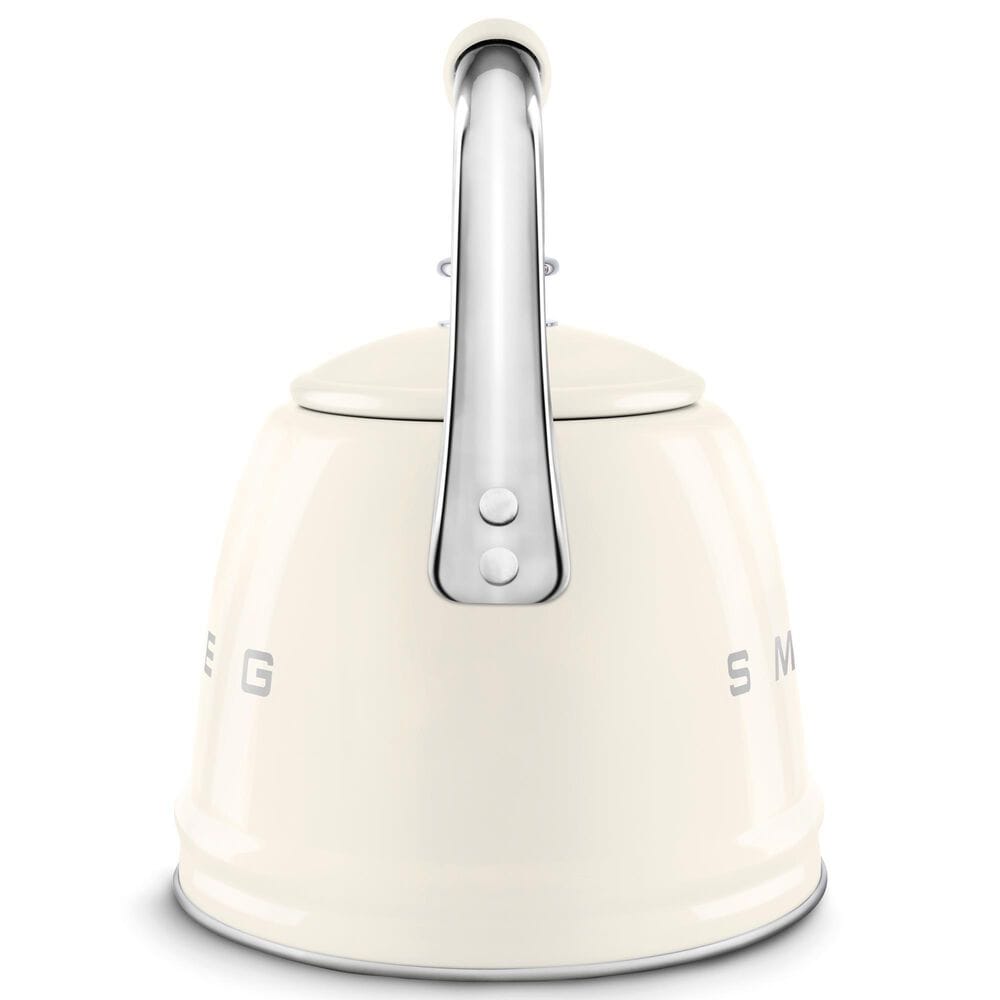 SMEG 2.3L Retro Style Electric Whistling Kettle in Cream, , large