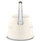 SMEG 2.3L Retro Style Electric Whistling Kettle in Cream, , large