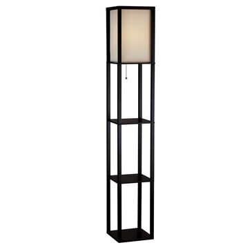 Adesso Wright Tall Floor Lamp in Black, , large
