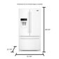 Maytag 25 Cu. Ft. 36-In Wide French Door Refrigerator with PowerCold Feature in White, , large