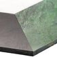 Soho Studio Pari Verde Nero, Dark Green and Carrara 8" x 9.21" Marble Mosaic Sheet, , large