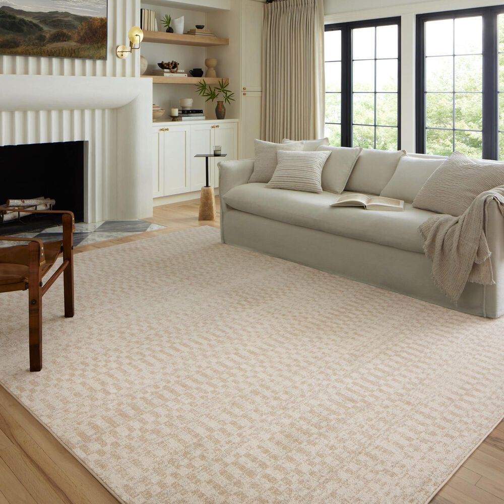 Loloi II Kamala 4&#39; x 6&#39; Ivory and Natural Area Rug, , large