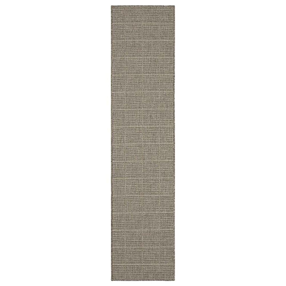 Oriental Weavers Caicos CA04B 1"10" x 7"6" Grey Runner, , large