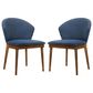 Blue River Juno Dining Chair in Blue/Walnut (Set of 2), , large