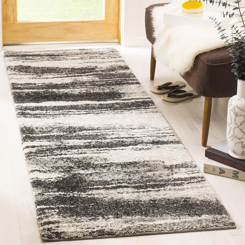 Safavieh Retro RET2693-8479-29 2"3" x 9" Dark Grey/Light Grey Runner, , large