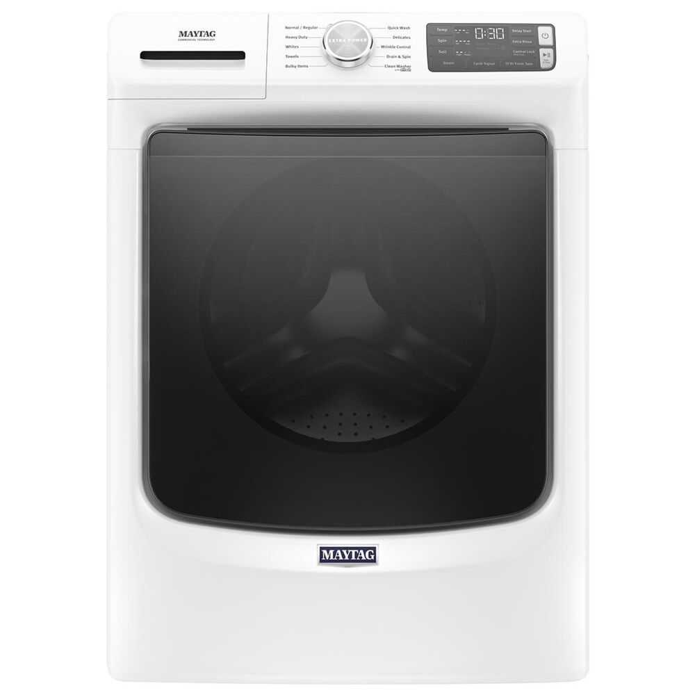Maytag 4.5 Cu. Ft Front Load Washer with Steam in White, , large