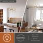 Vaxcel Kedzie 9-Light Chandelier in Natural Brass, , large