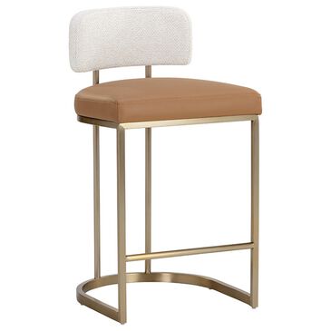 37B Larissa Counter Stool in Antique Brass, , large