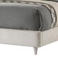 Crown Mark Nyomi Queen Upholstered Panel Bed in White, , large