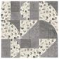 Dal-Tile Pebble Oasis Coal 12" x 12" Art Deco Natural Stone Mosaic Sheet, , large
