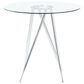 Global Furniture USA Bar Table with Glass Top in Chrome, , large