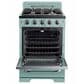 Unique Appliances Classic Retro 24" Compact Convection Gas Range in Ocean Mist Turquoise, , large