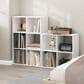 HOMLUX 6-Cube Cubic Storage Organizer Bookcase in White, , large