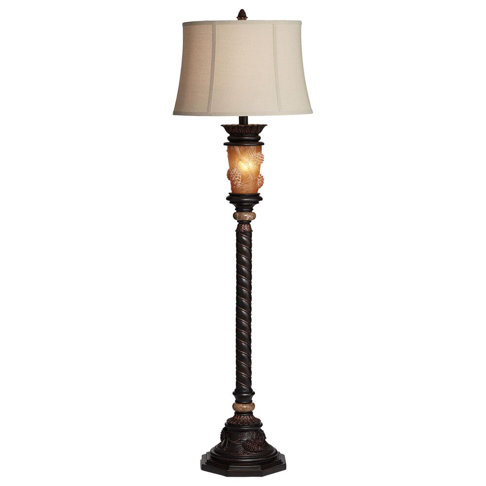 Pacific Coast Lighting Pine Cone Glow Floor Lamp in Dark Bronze, , large