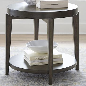 Belle Furnishings Penton Round End Table in Espresso, , large