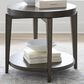 Belle Furnishings Penton Round End Table in Espresso, , large