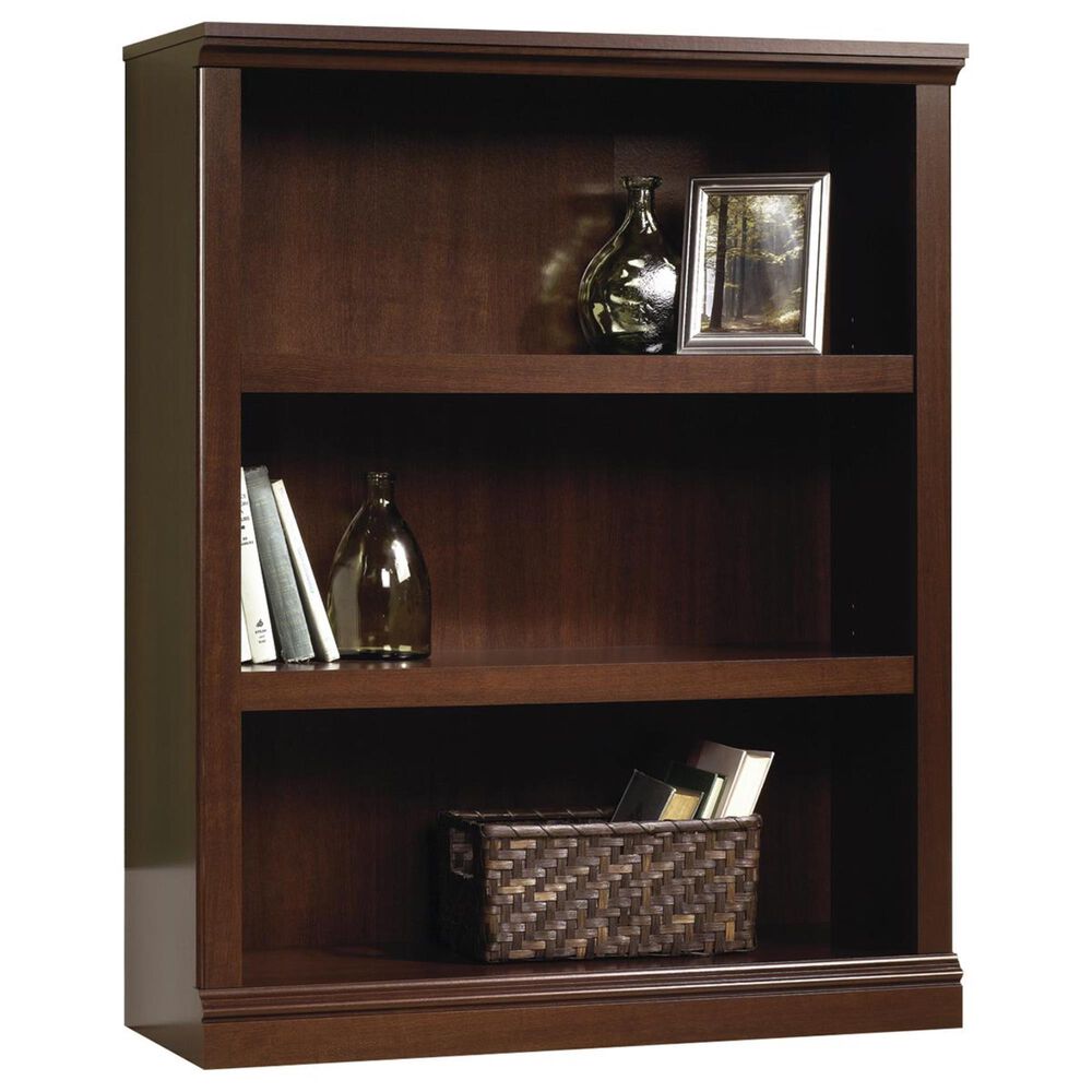 Sauder 3 Shelf Bookcase in Select Cherry, , large