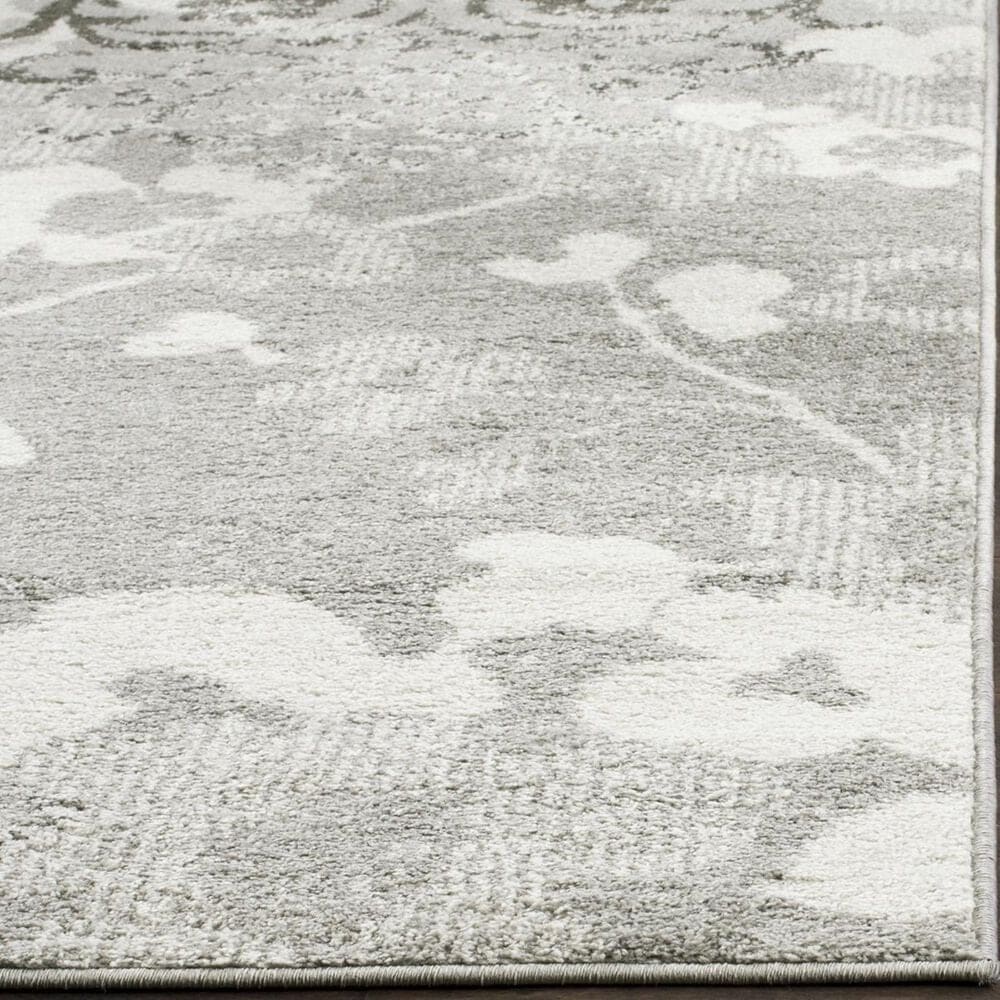 Safavieh Adirondack ADR114B-4SQ 4" x 4" Silver/Ivory Square Rug, , large