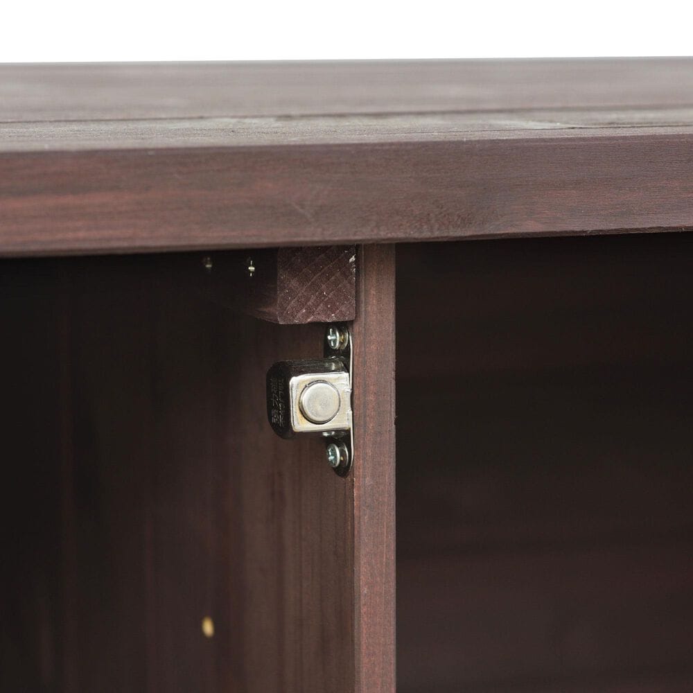 HOMLUX 50" Outdoor Kitchen Island in Dark Brown and Stainless Steel, , large