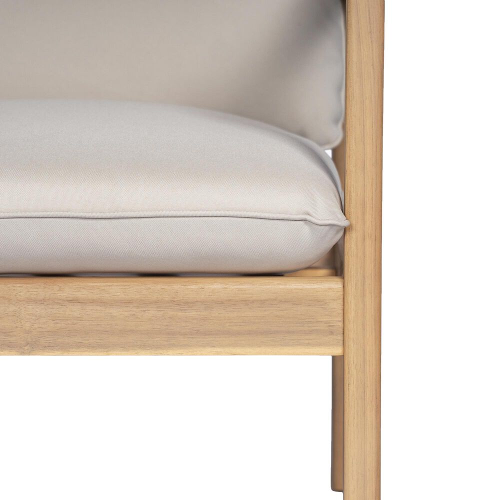 Hearth and Haven Outdoor Club Chair with Tapered Legs in Beige (Set of 2), , large