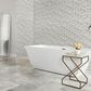 Dal-Tile Sublimity Daphne White Hypnotic 11" x 12" Marble Mosaic Sheet, , large