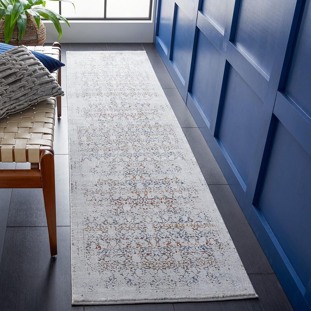 Safavieh Craft CFT939F 2&#39;2&quot; x 9&#39; Grey and Gold Runner, , large