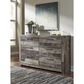 Ashley Derekson 6 Drawer Dresser in Walnut and Gray, , large