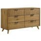 Pacific Landing Bennett 6 Drawer Dresser in Light Oak, , large