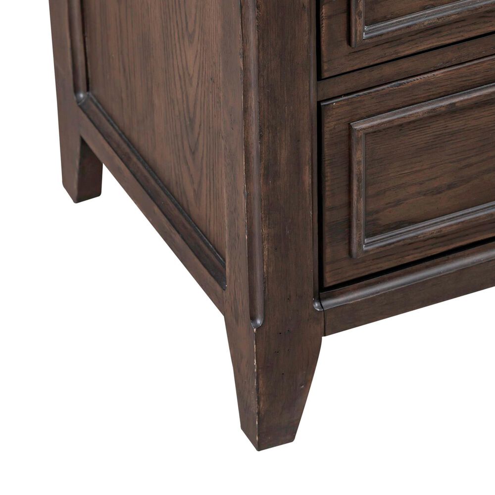 Belle Furnishings Paradise Valley 4-Piece King Bedroom Set in Saddle Brown, , large