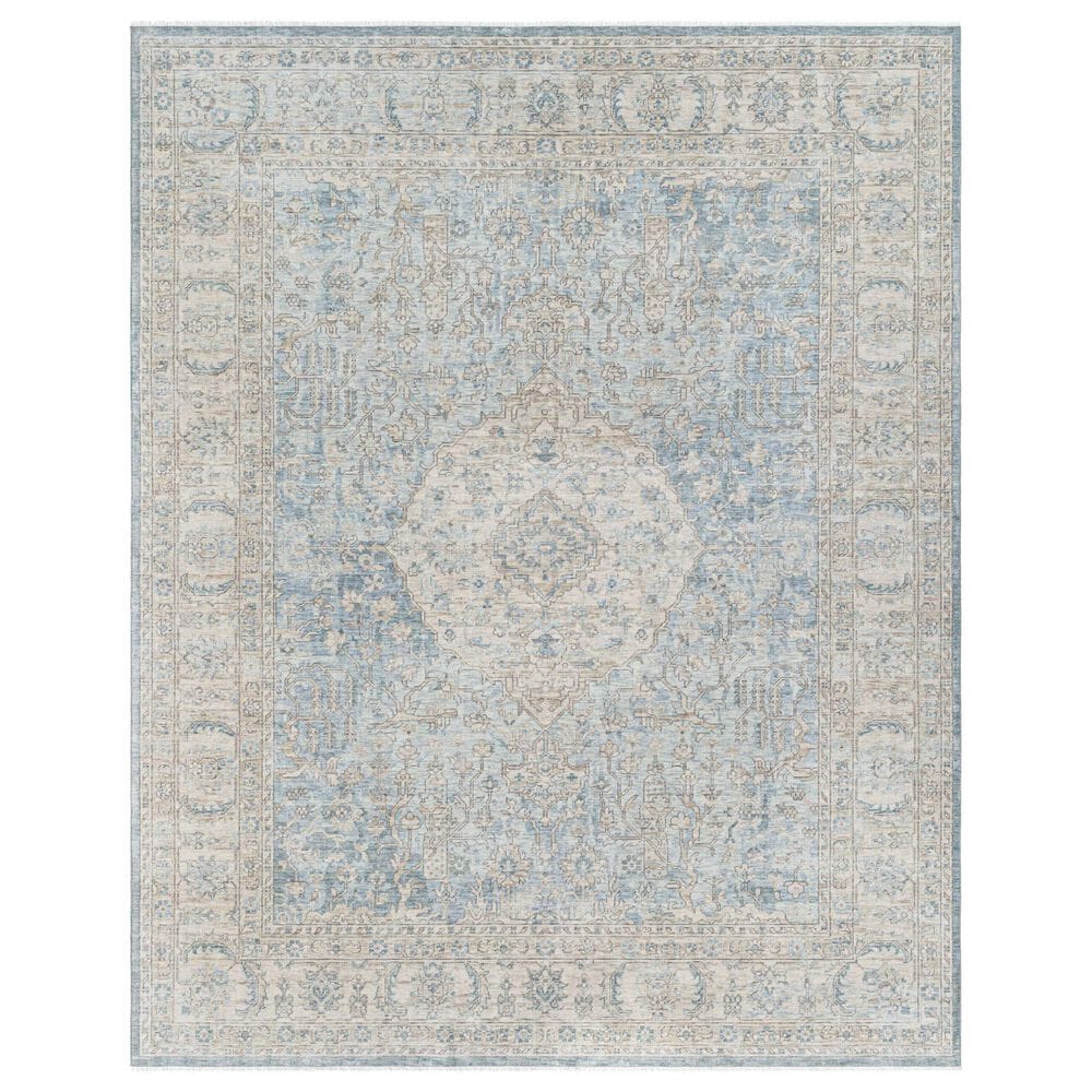 Surya Once Upon a Time Light Gray, Tan, Pale Blue, Gray, Denim and Medium Gray 1&#39;11&quot; x 2&#39;11&quot; Area Rug, , large