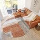 37B Boca BO1 Salmon 8" Round Area Rug, , large