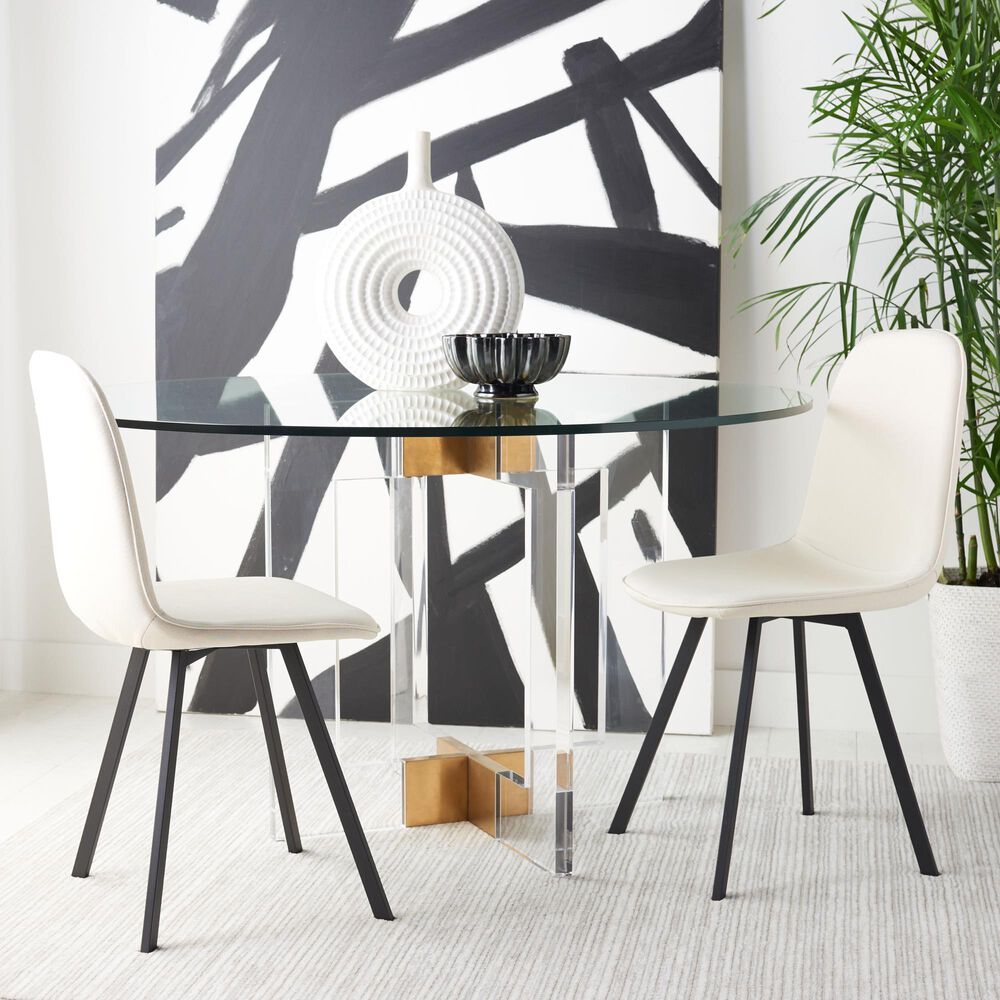 Safavieh Ellery Dining Chair in Beige &#40;Set of 2&#41;, , large