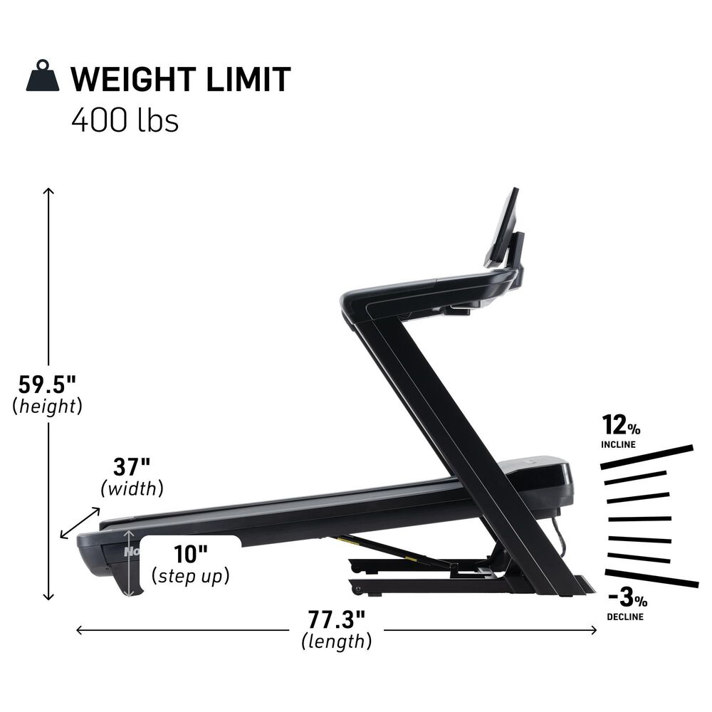 NordicTrack Commercial 1250 Treadmill in Black, , large