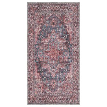 57 Grand by Nicole Curtis Series 1 2" x 3"9" Brick Red and Blue Area Rug, , large
