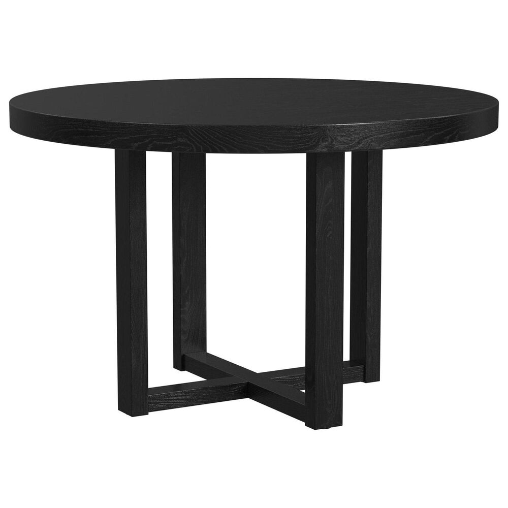 Mayberry Hill Bahama Breeze 5-Piece Round Dining Set in Black, , large