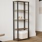HOMLUX 5-Tier Display Rack in Columbia Walnut and Black, , large