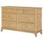 St Claire Home Today"s Traditions 7 Drawer Dresser and Mirror in Natural Hickory, , large