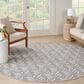 Nourison Aloha 7"10" Round Grey Indoor/Outdoor Area Rug, , large