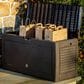 Alfresco Home Urban Matuba Home and Garden Storage Box with Wheels in Black, , large