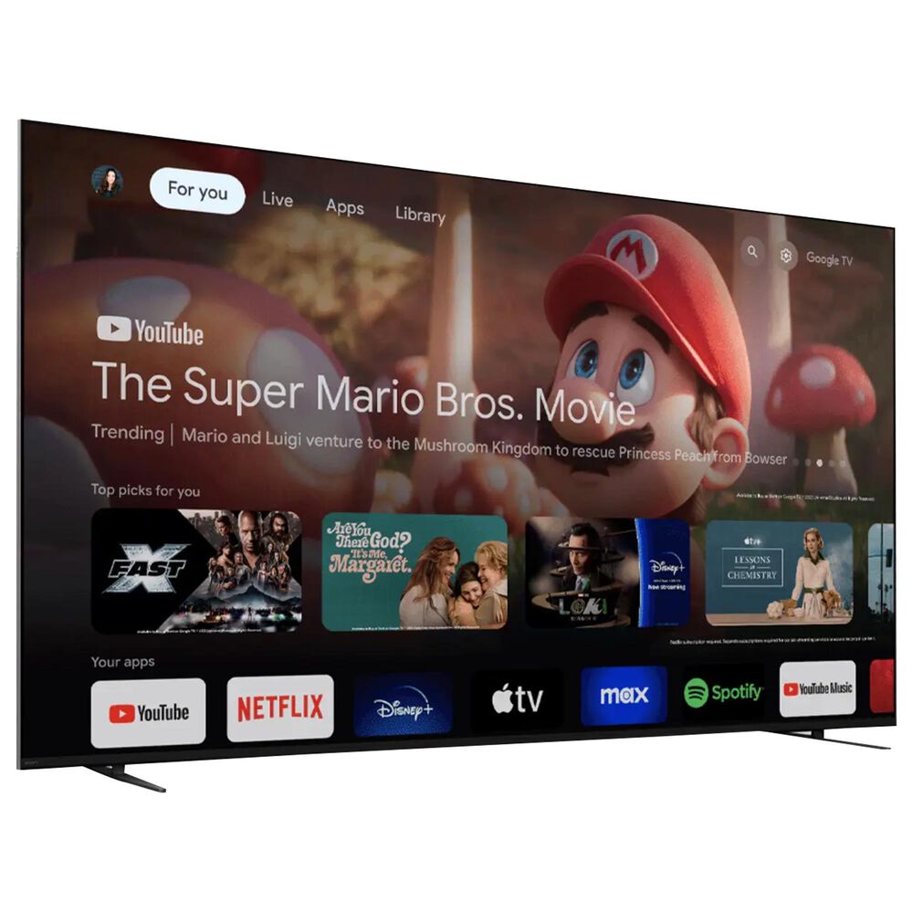 Sony 75&quot; Class Bravia 7 Mini LED QLED 4K HDR - Smart TV with Theater U Wearable Speaker in Black, , large