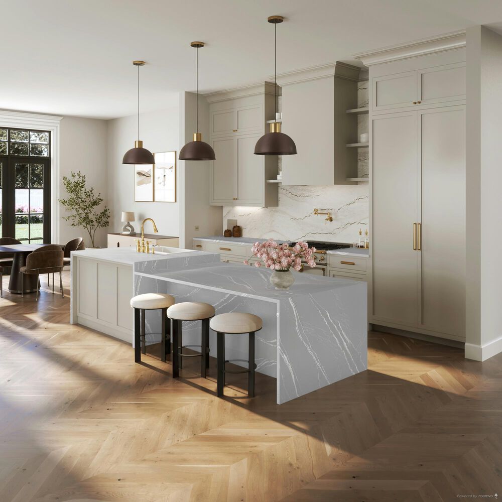 Cambria Luxury Queen Anne 3cm Quartz Countertop in Gray, , large