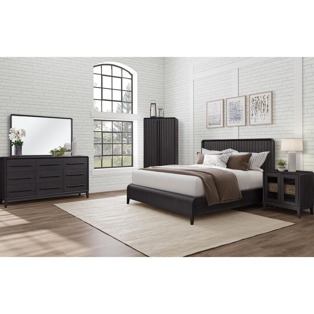 Bernards Furniture Elure Peppercorn Tall Armoire with Clothing Rod in Peppercorn Finish, , large