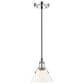 Golden Lighting Orwell 1-Light Small Pendant with Opal Glass Shade in Chrome, , large