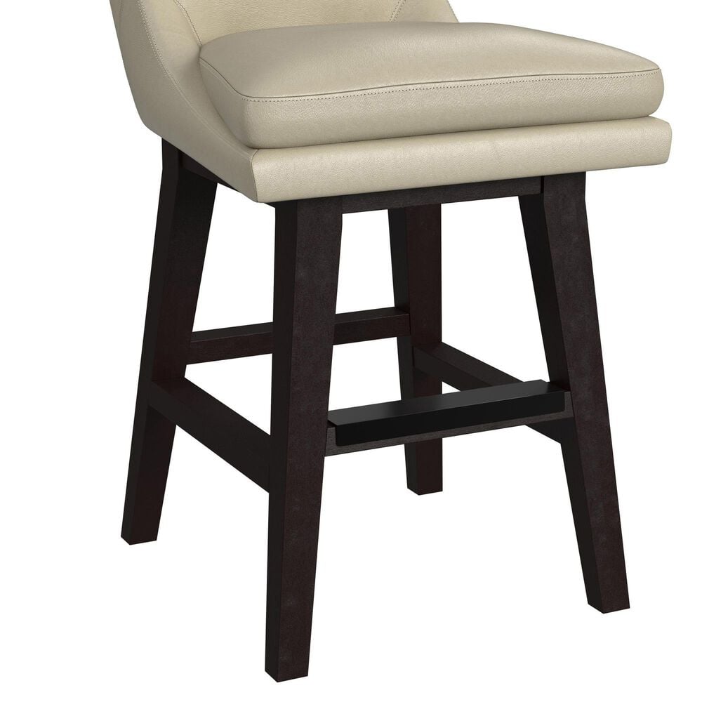 Mayberry Hill Villanova Swivel Counter Stool with Beige Cushion in Espresso, , large