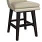 Mayberry Hill Villanova Swivel Counter Stool with Beige Cushion in Espresso, , large